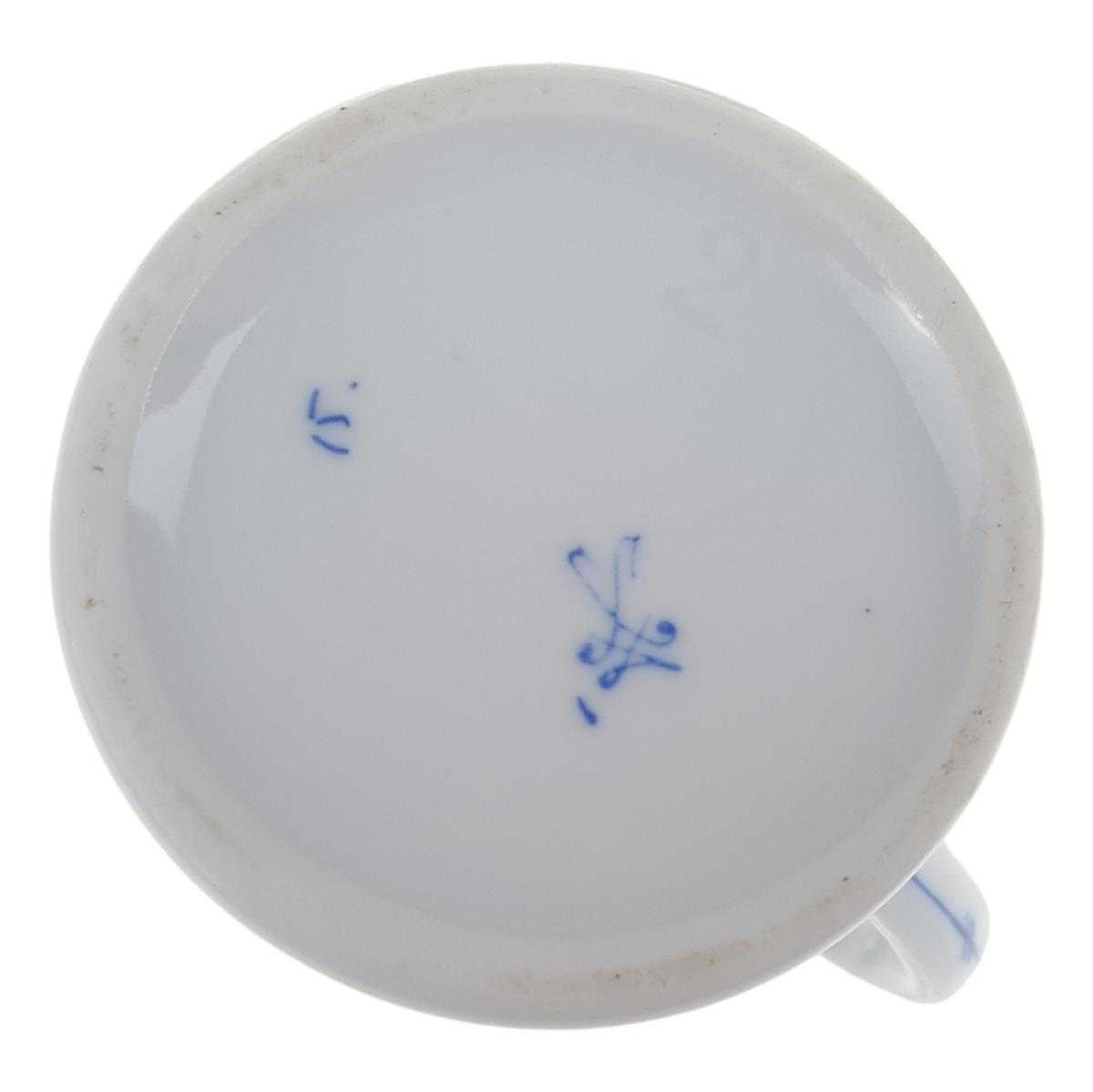 [458168103] Milchkännchen mini 0,1 L Indisch Blau Strohblume gebraucht - sehr gut Bild 4