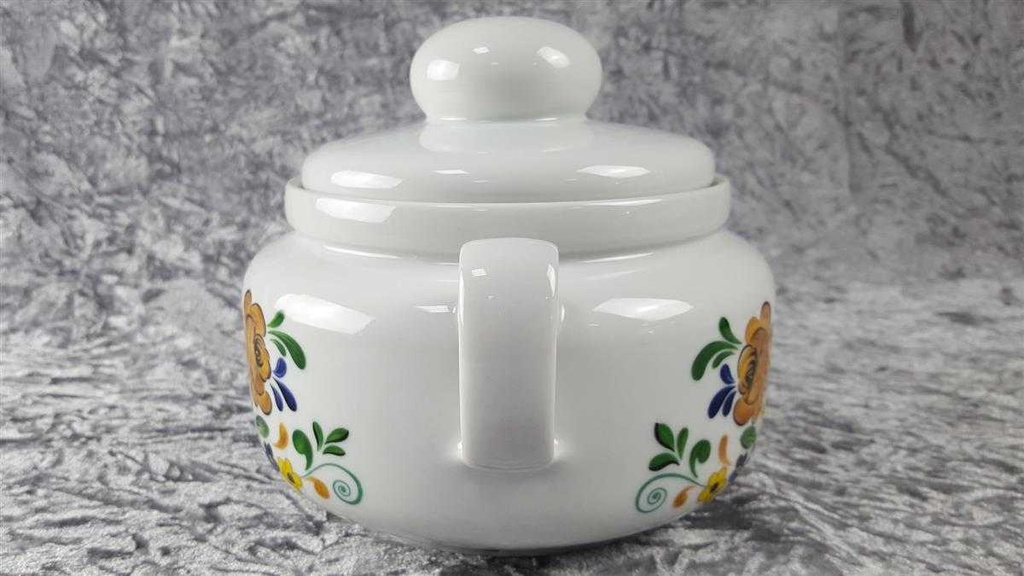[45816817] Ragoutterrine Servierschüssel 2 L Winterling Schwarzenbach Blumen gebraucht - sehr gut Bild 4