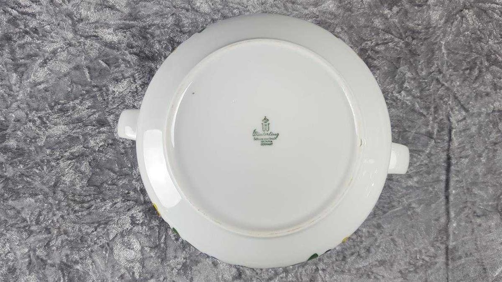 [45816817] Ragoutterrine Servierschüssel 2 L Winterling Schwarzenbach Blumen gebraucht - sehr gut Bild 7