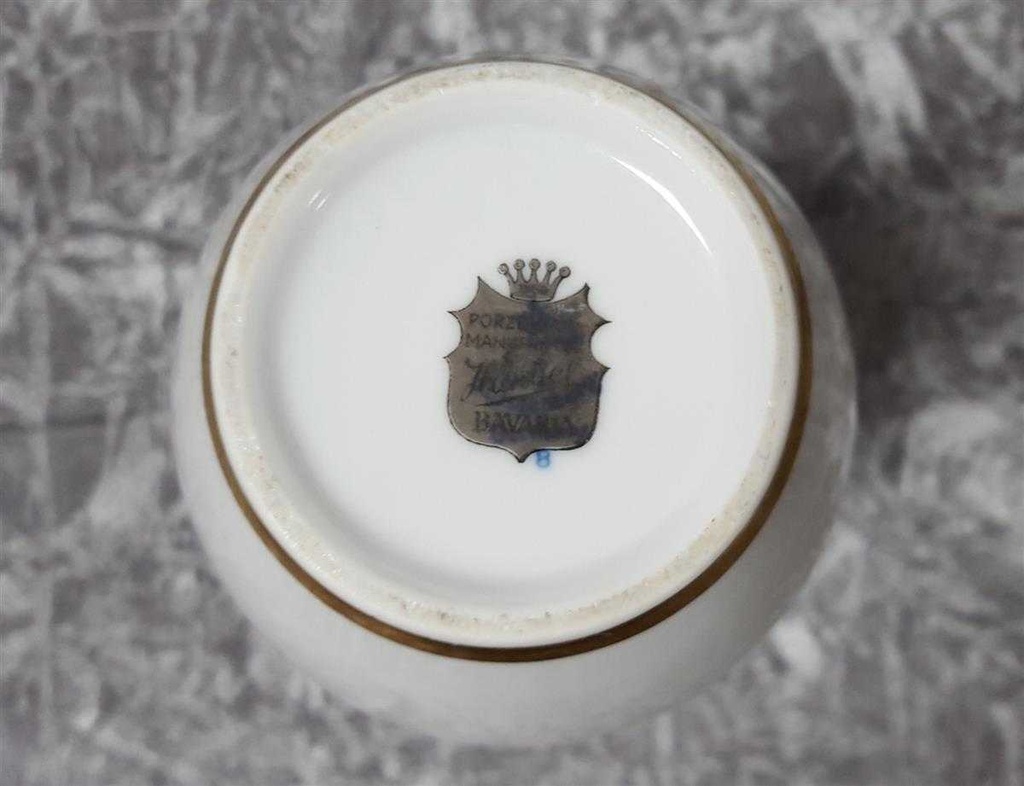 [45816820] Vase Goldrand 20 cm Händel Bavaria gebraucht - gut Bild 4