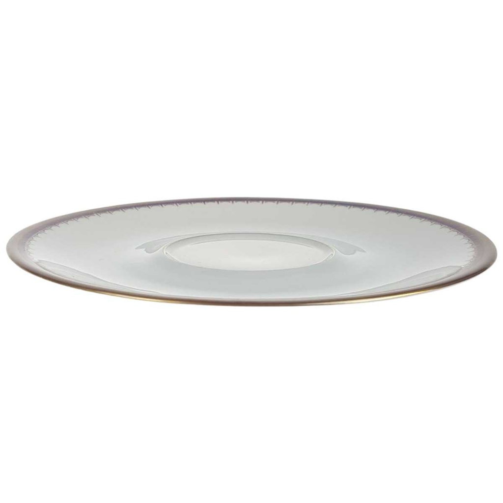 [458168257] Untertasse Goldrand 15,4 cm PMR Jaeger & Co Bavaria Blau Gold Dekor gebraucht - gut Bild 2