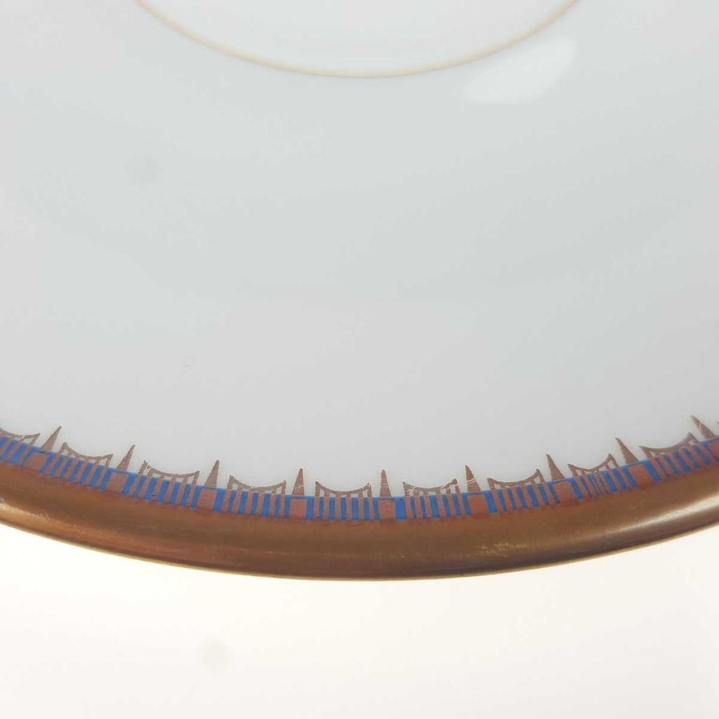 [458168257] Untertasse Goldrand 15,4 cm PMR Jaeger & Co Bavaria Blau Gold Dekor gebraucht - gut Bild 4