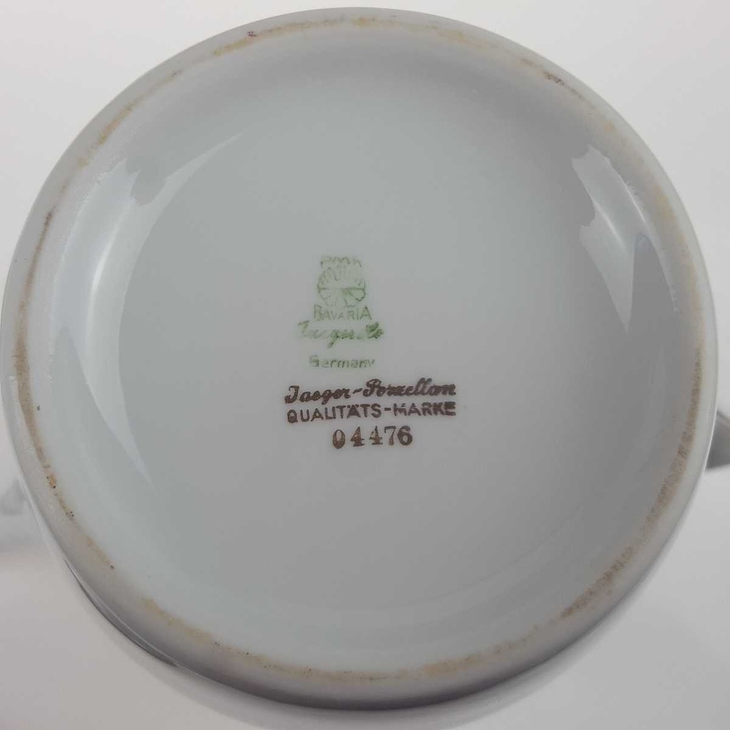 [458168259] Kaffeekanne Goldrand 1,2 L PMR Jaeger & Co Bavaria Blau Gold Dekor gebraucht - gut Bild 8