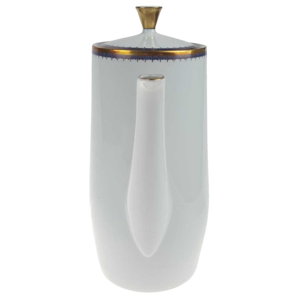 [458168260] Kaffeekanne Goldrand 1,5 L PMR Jaeger & Co Bavaria Blau Gold Dekor gebraucht - gut Bild 2