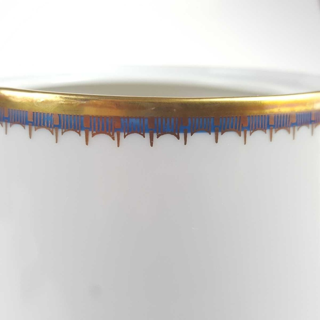 [458168260] Kaffeekanne Goldrand 1,5 L PMR Jaeger & Co Bavaria Blau Gold Dekor gebraucht - gut Bild 5