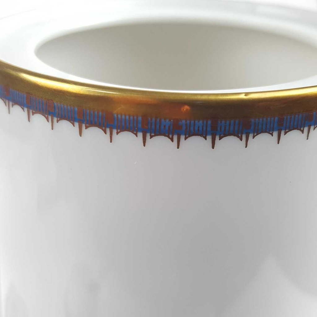 [458168260] Kaffeekanne Goldrand 1,5 L PMR Jaeger & Co Bavaria Blau Gold Dekor gebraucht - gut Bild 6