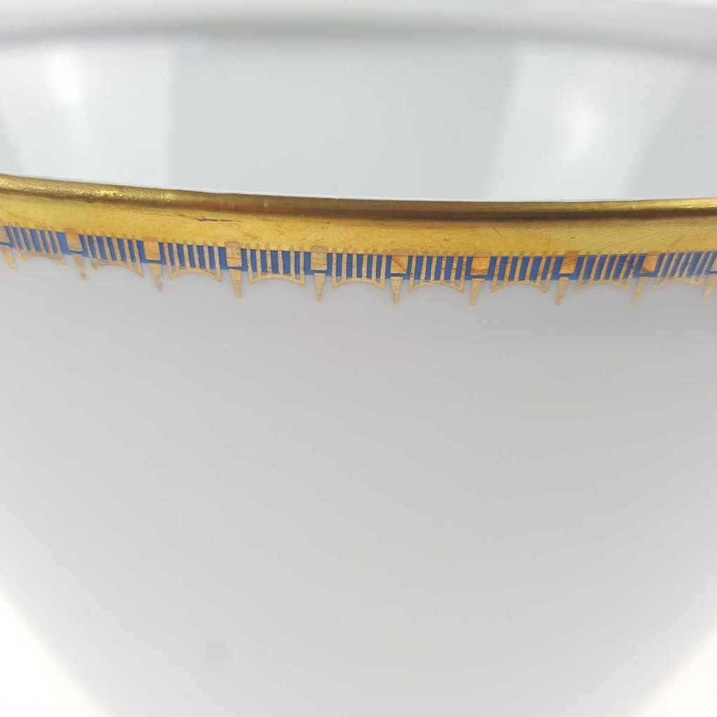 [458168261] Ragoutterrine Suppenterrine Terrine Servierschüssel Goldrand 1,2 L PMR Jaeger & Co Bavaria Blau Gold Dekor gebraucht - gut Bild 5