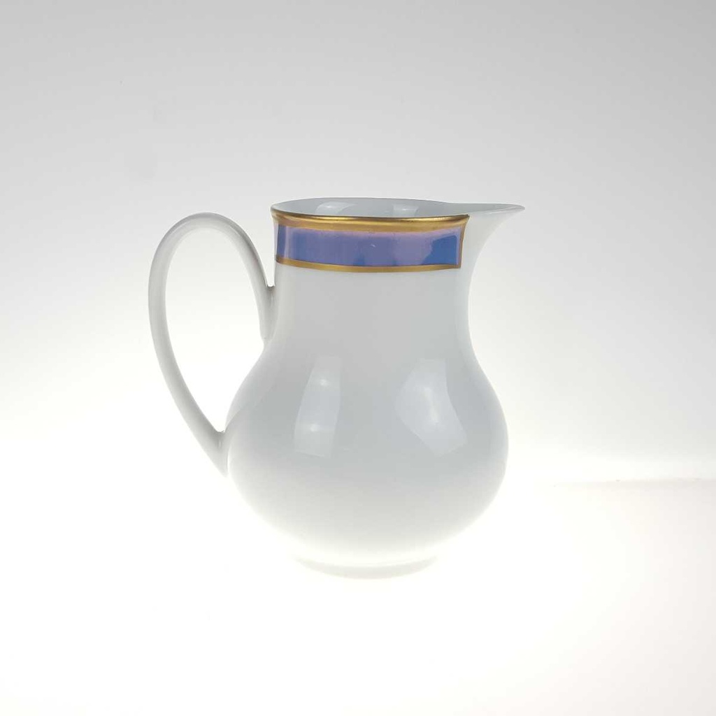 [458168264] Milchkännchen Goldrand 0,19 L Seltmann Weiden Vohenstrauß weiß Blau Dekor Blaudekor gebraucht - gut Bild 3