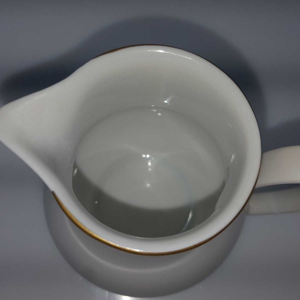 [458168264] Milchkännchen Goldrand 0,19 L Seltmann Weiden Vohenstrauß weiß Blau Dekor Blaudekor gebraucht - gut Bild 4