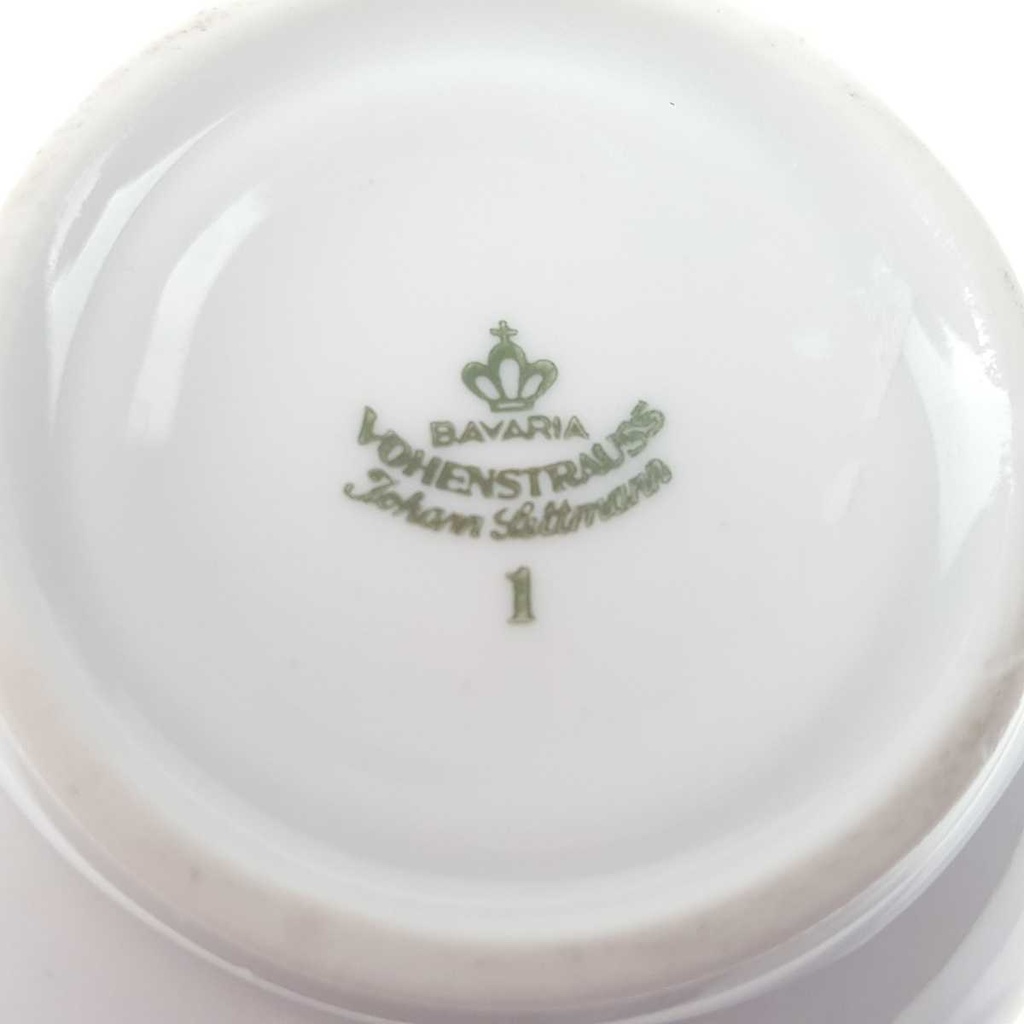 [458168264] Milchkännchen Goldrand 0,19 L Seltmann Weiden Vohenstrauß weiß Blau Dekor Blaudekor gebraucht - gut Bild 6