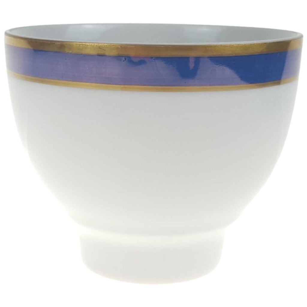 [458168265] Kaffeetasse Goldrand 0,2 L Seltmann Weiden Vohenstrauß weiß Blau Dekor Blaudekor gebraucht - gut Bild 2