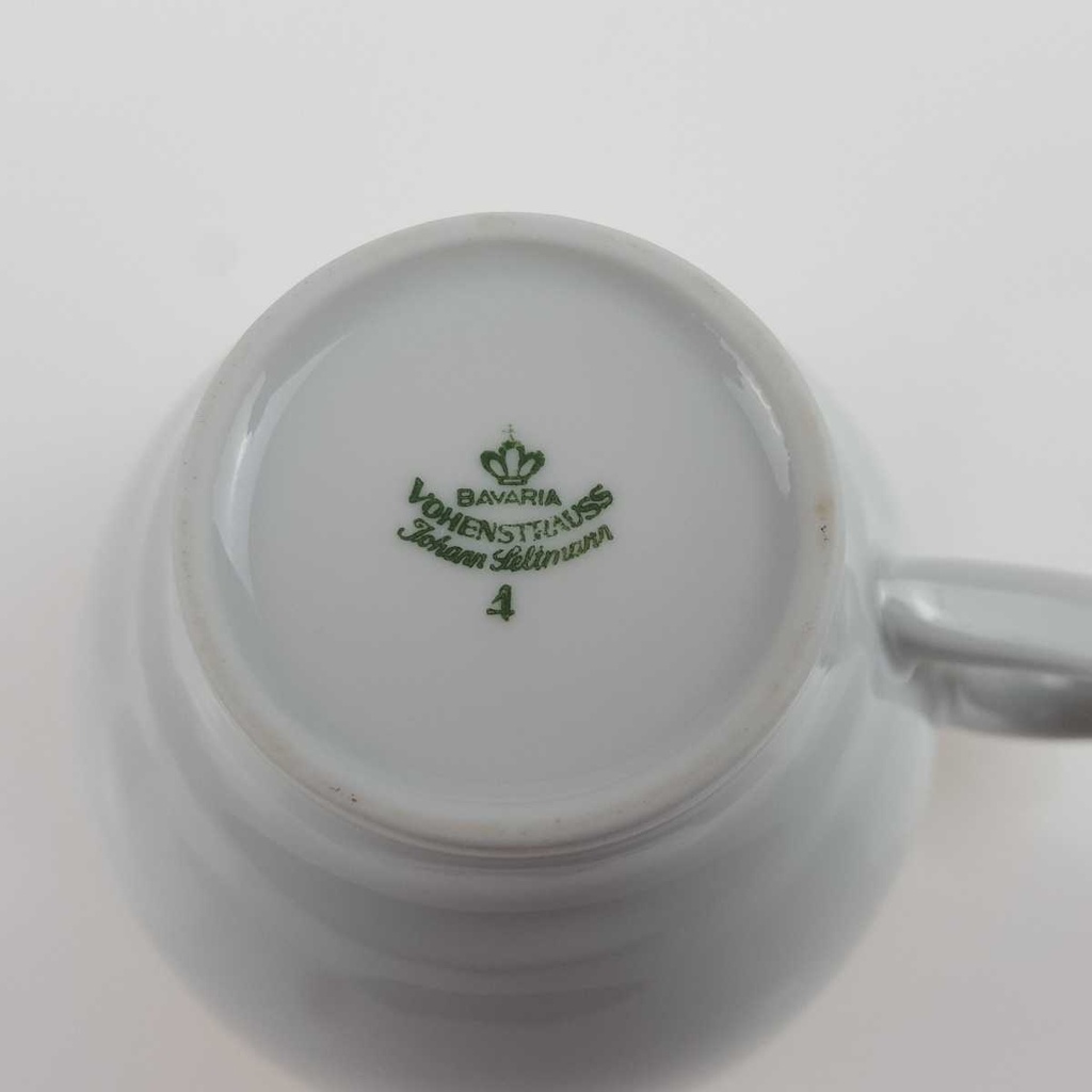 [458168265] Kaffeetasse Goldrand 0,2 L Seltmann Weiden Vohenstrauß weiß Blau Dekor Blaudekor gebraucht - gut Bild 6