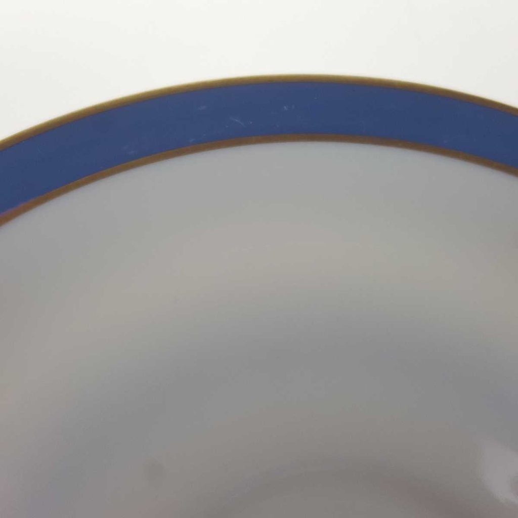 [2119283] 6er Set Untertasse Goldrand 14,9 cm Seltmann Weiden Vohenstrauß weiß Blau Dekor Blaudekor gebraucht - gut Bild 5