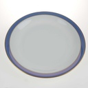 [2119284] 6er Set Kuchenteller Goldrand 19,3 cm Seltmann Weiden Vohenstrauß weiß Blau Dekor Blaudekor gebraucht - gut Bild 4