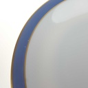 [2119284] 6er Set Kuchenteller Goldrand 19,3 cm Seltmann Weiden Vohenstrauß weiß Blau Dekor Blaudekor gebraucht - gut Bild 5