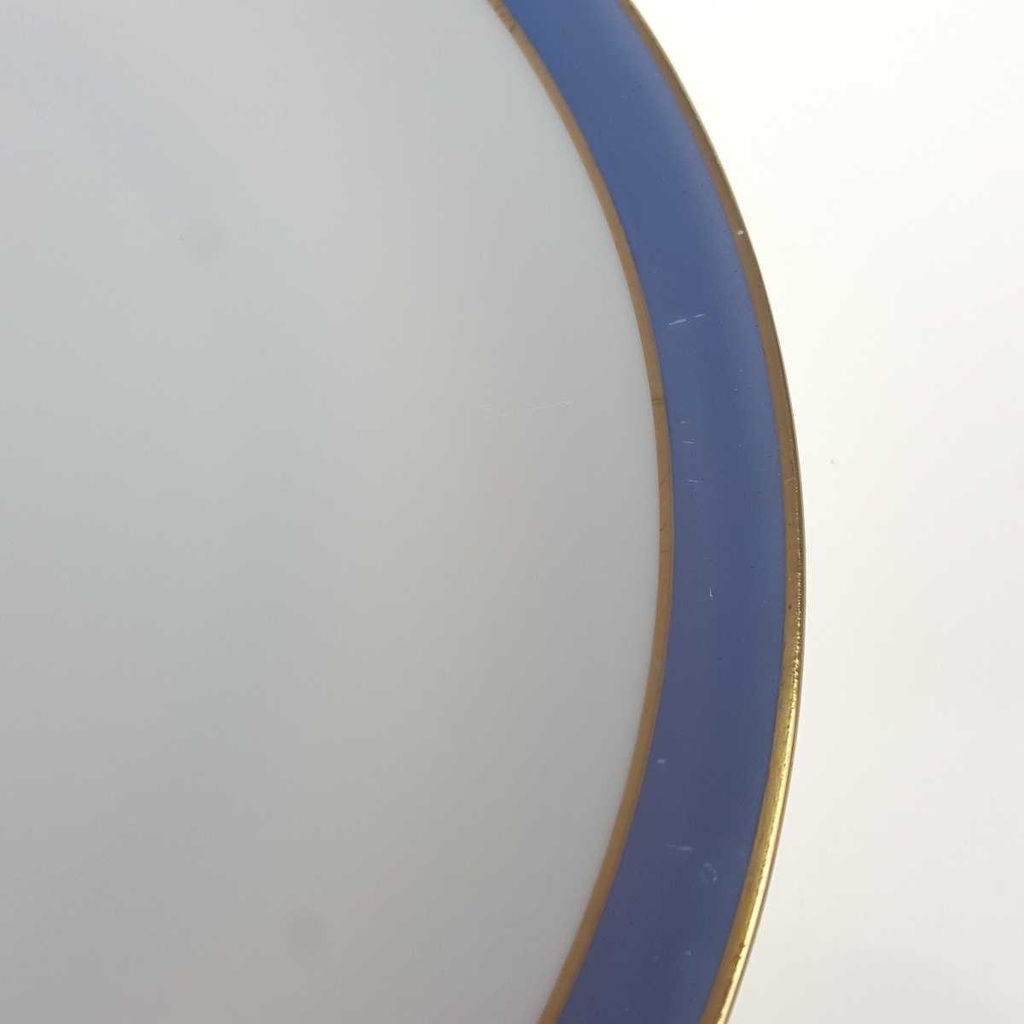 [2119284] 6er Set Kuchenteller Goldrand 19,3 cm Seltmann Weiden Vohenstrauß weiß Blau Dekor Blaudekor gebraucht - gut Bild 7