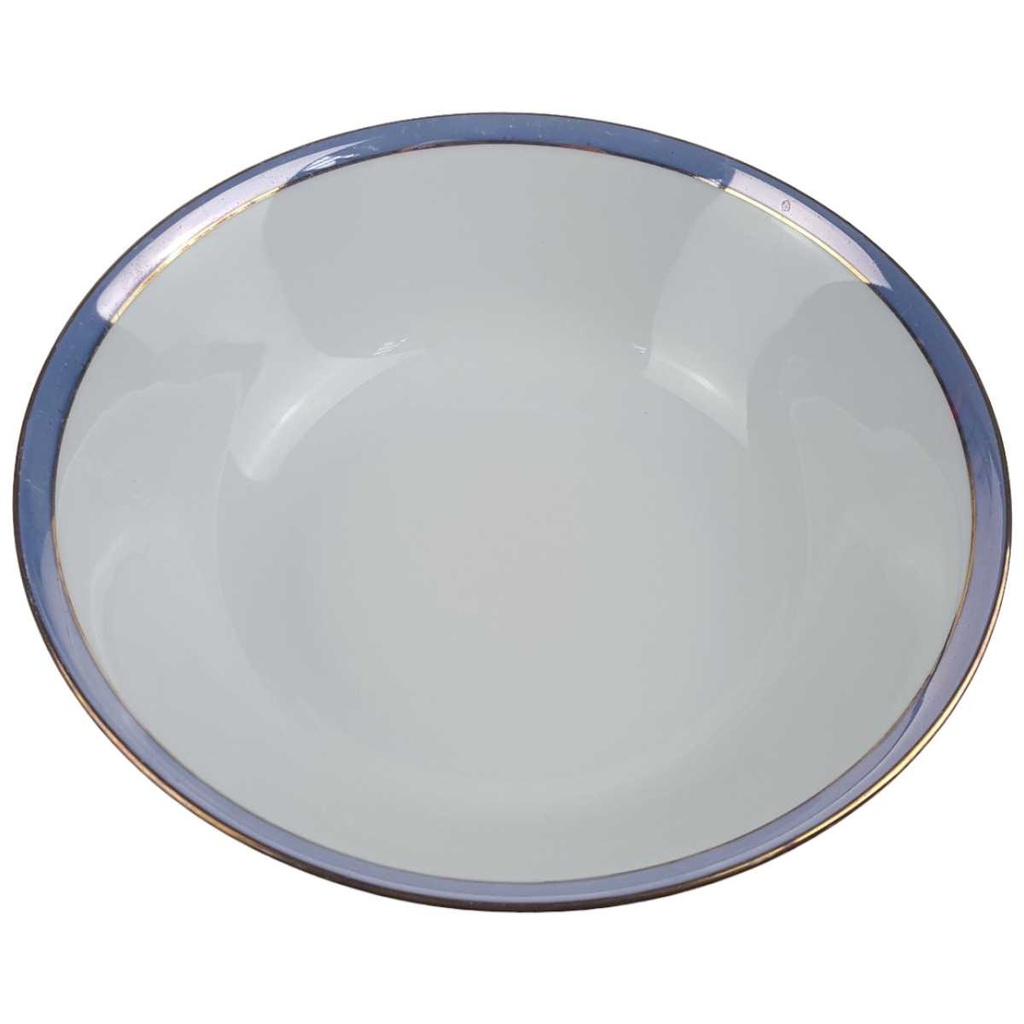 [458168270] Schüssel Goldrand 23 cm Schaller Blauband weiß Bavaria gebraucht - gut Bild 2