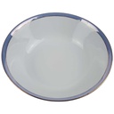 [458168270] Schüssel Goldrand 23 cm Schaller Blauband weiß Bavaria gebraucht - gut Bild 2