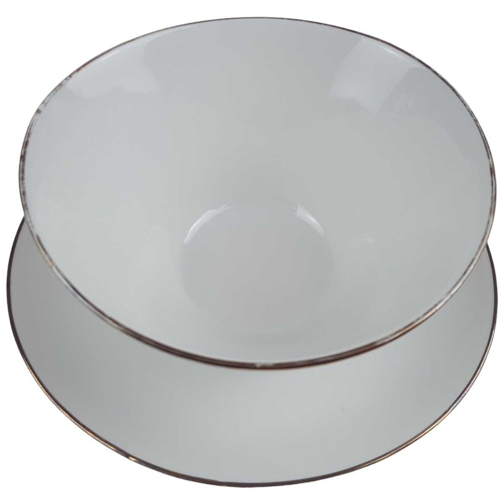 [458168272] Sauciere Goldrand 1tlg 0,3 L Schaller Blauband weiß Bavaria gebraucht - gut Bild 2