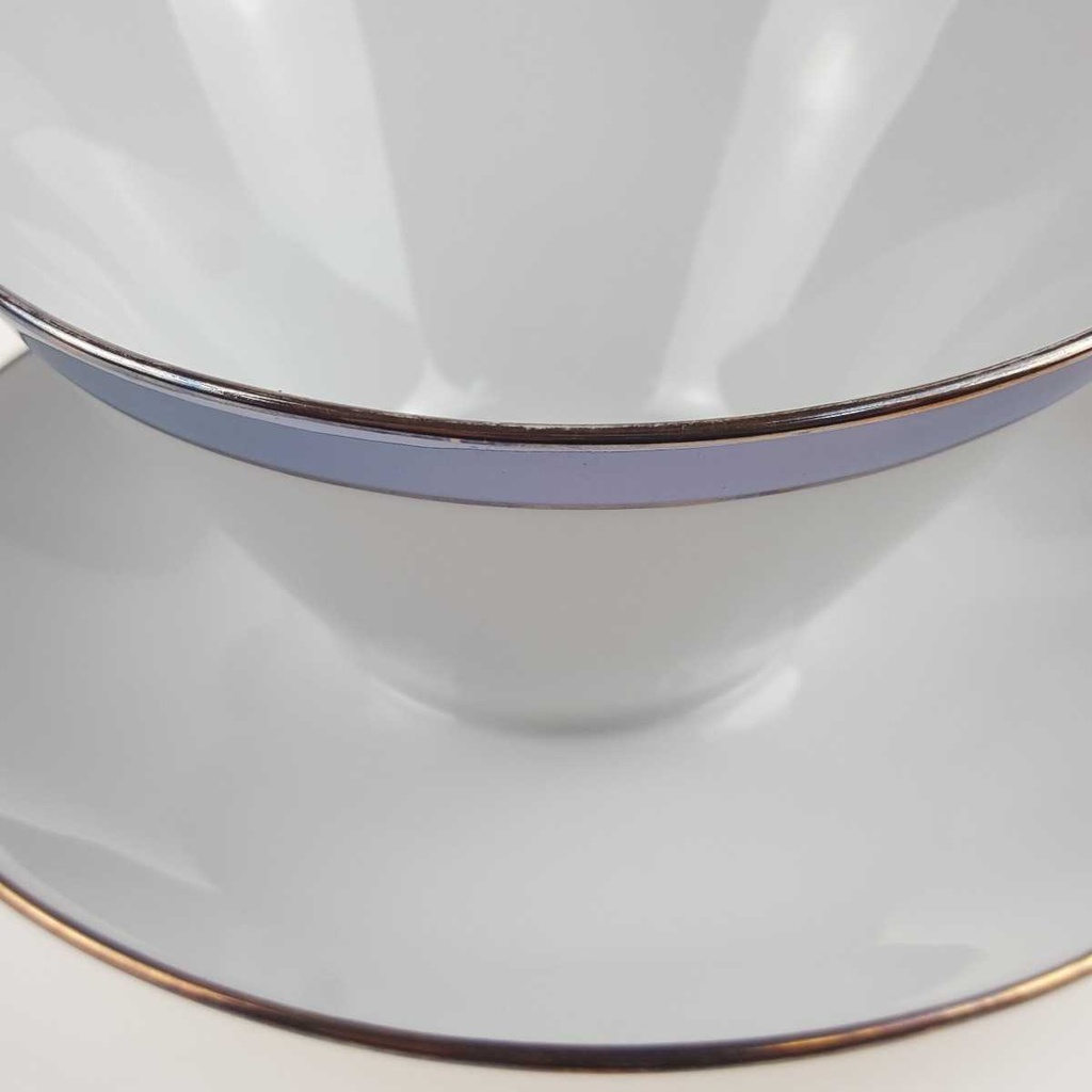 [458168272] Sauciere Goldrand 1tlg 0,3 L Schaller Blauband weiß Bavaria gebraucht - gut Bild 3