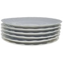 [2119285] 6er Set Untertasse 14,8 cm Marienbad Ingres Weiss Wellenmuster gebraucht - gut Bild 2