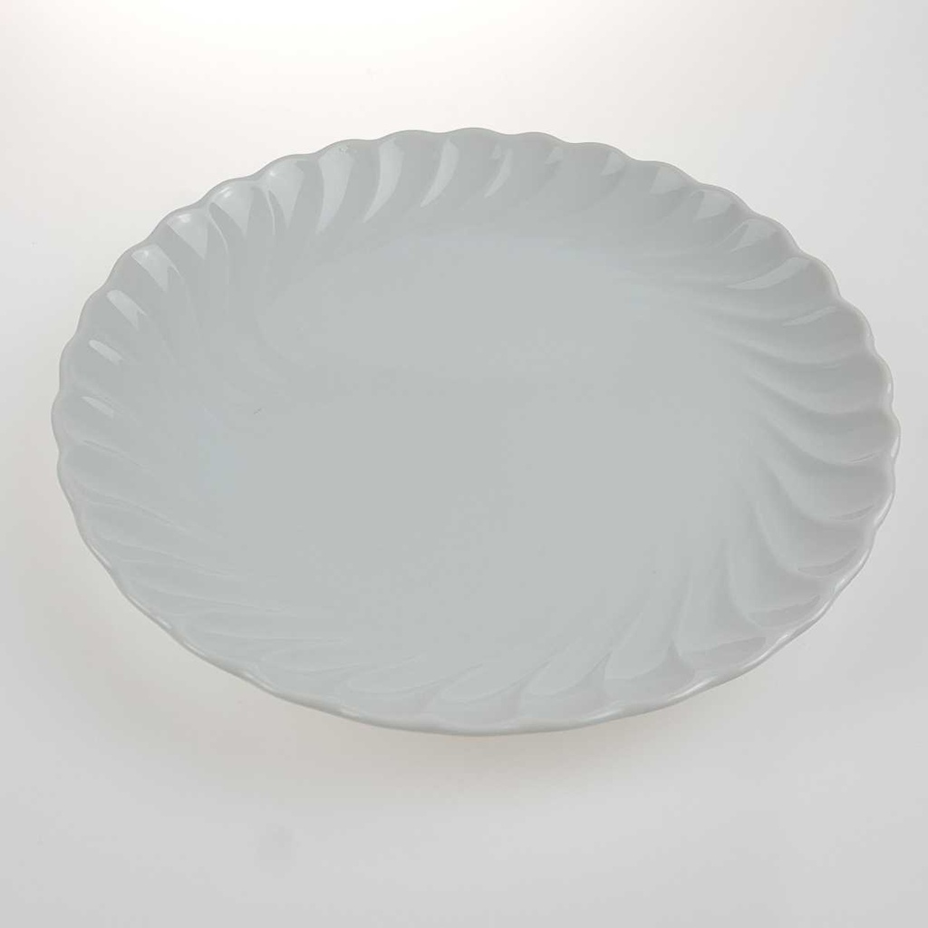 [2119286] 6er Set Kuchenteller 19,3 cm Marienbad Ingres Weiss Wellenmuster gebraucht - gut Bild 3