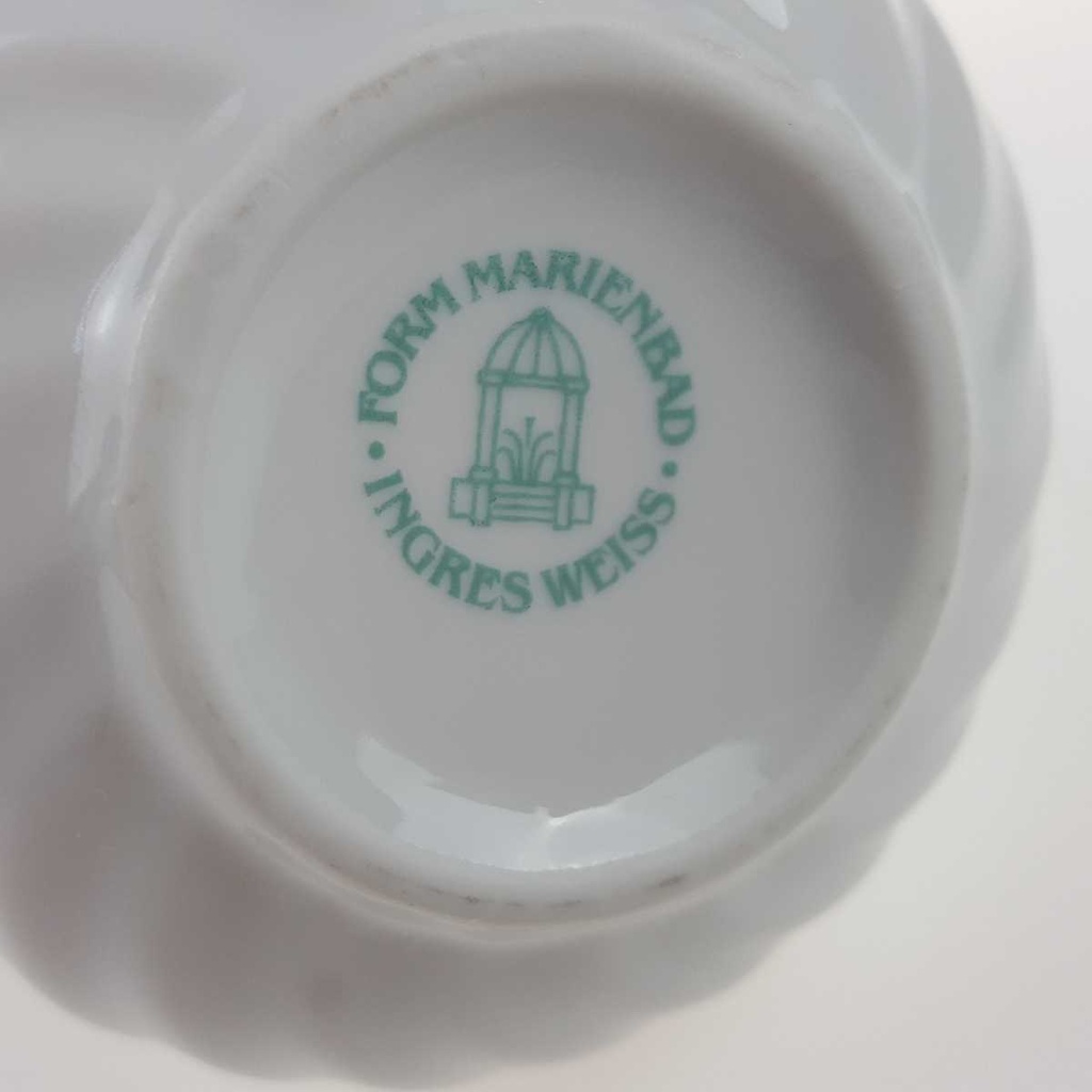 [458168275] Milchkännchen 0,2 L Marienbad Ingres Weiss Wellenmuster gebraucht - defekt Bild 6
