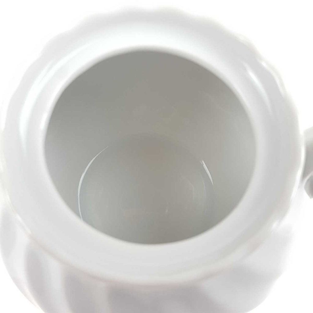 [458168276] Zuckerdose Marienbad Ingres Weiss Wellenmuster gebraucht - sehr gut Bild 4