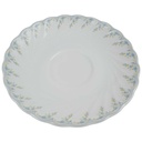[458168277] Untertasse 14,5 cm Schirnding Bavaria Pallas Blaue Blumen Weiß Blumenranke gebraucht - gut Bild 2