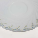 [458168277] Untertasse 14,5 cm Schirnding Bavaria Pallas Blaue Blumen Weiß Blumenranke gebraucht - gut Bild 3