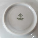 [458168277] Untertasse 14,5 cm Schirnding Bavaria Pallas Blaue Blumen Weiß Blumenranke gebraucht - gut Bild 5