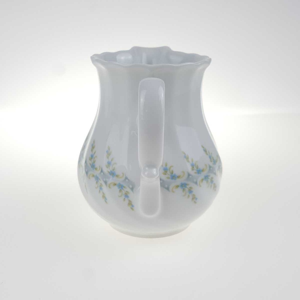 [458168278] Milchkännchen 0,22 L Schirnding Bavaria Pallas Blaue Blumen Weiß Blumenranke gebraucht - gut Bild 4