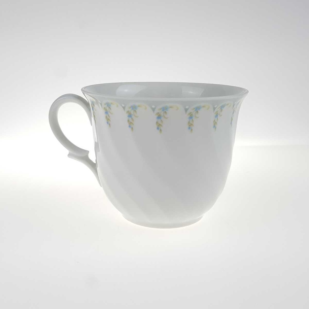 [458168279] Kaffeetasse Schirnding Bavaria Pallas Blaue Blumen Weiß Blumenranke gebraucht - gut Bild 3