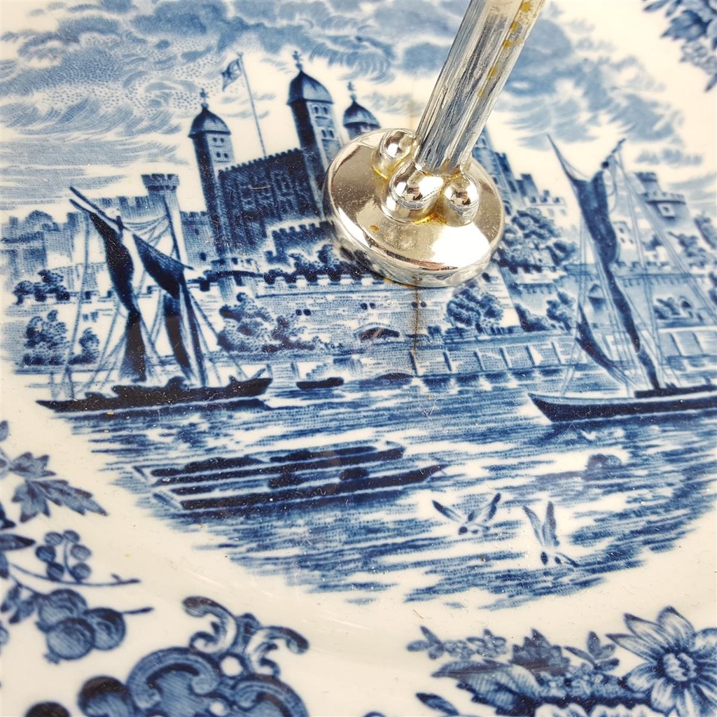 [458168280] Etagere 3stöckig Enoch Wedgwood Royal Homes of Britain Blau gebraucht - akzeptabel Bild 4
