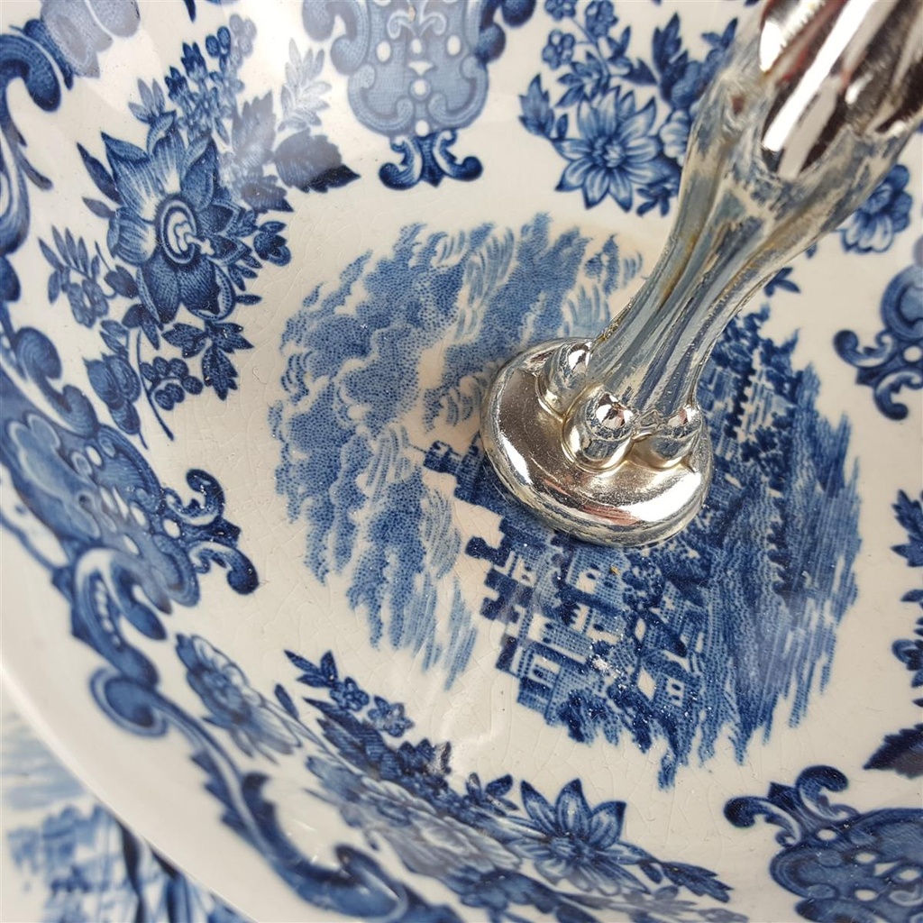 [458168280] Etagere 3stöckig Enoch Wedgwood Royal Homes of Britain Blau gebraucht - akzeptabel Bild 5