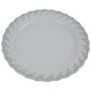[458168281] Kuchenteller Dessertteller 19,5 cm Schirnding Bavaria Pallas Blaue Blumen Weiß Blumenranke gebraucht - gut Bild 2
