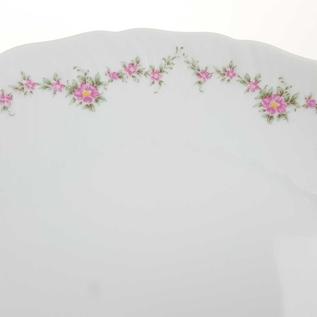 [458168283] Kuchenteller 20 cm Royal Tettau rosa Blumen Form 2829 Weiß gebraucht - gut Bild 3