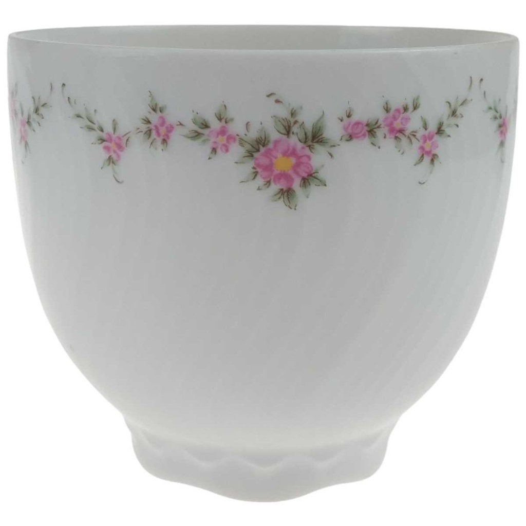 [458168284] Kaffeetasse 0,2 L Royal Tettau rosa Blumen Form 2829 Weiß gebraucht - gut Bild 2