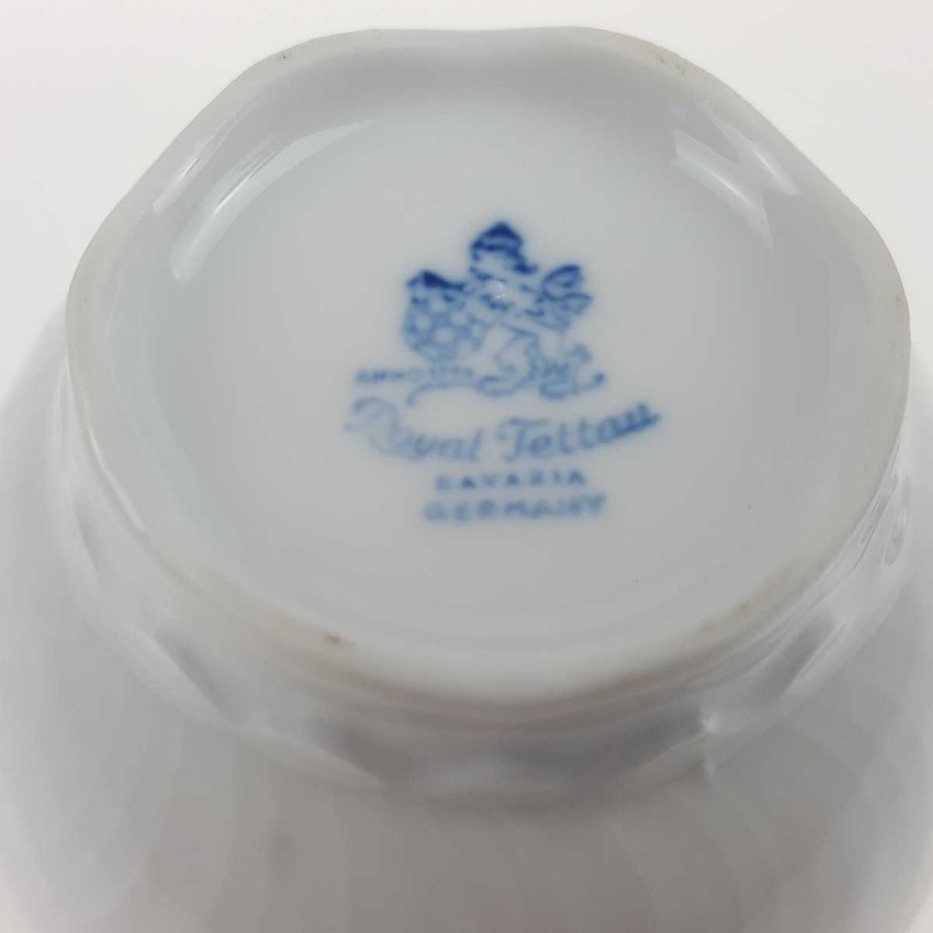 [458168284] Kaffeetasse 0,2 L Royal Tettau rosa Blumen Form 2829 Weiß gebraucht - gut Bild 6