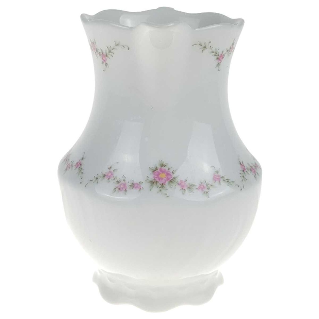 [458168286] Milchkännchen 0,2 L Royal Tettau rosa Blumen Form 2829 Weiß gebraucht - gut Bild 2