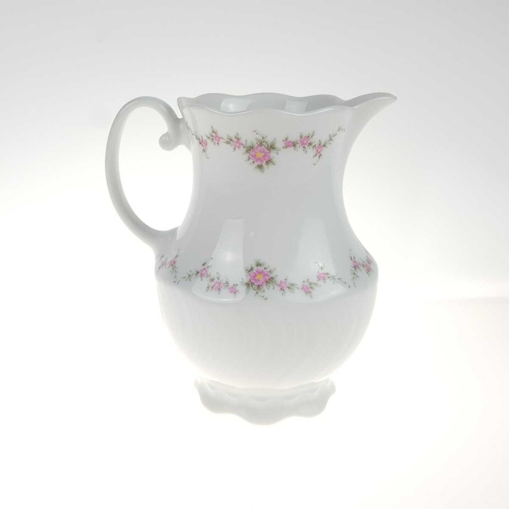 [458168286] Milchkännchen 0,2 L Royal Tettau rosa Blumen Form 2829 Weiß gebraucht - gut Bild 3