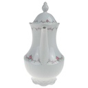 [458168287] Kaffeekanne 1,2 L Royal Tettau rosa Blumen Form 2829 Weiß gebraucht - gut Bild 2