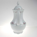 [458168287] Kaffeekanne 1,2 L Royal Tettau rosa Blumen Form 2829 Weiß gebraucht - gut Bild 4