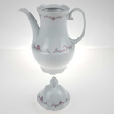 [458168287] Kaffeekanne 1,2 L Royal Tettau rosa Blumen Form 2829 Weiß gebraucht - gut Bild 5