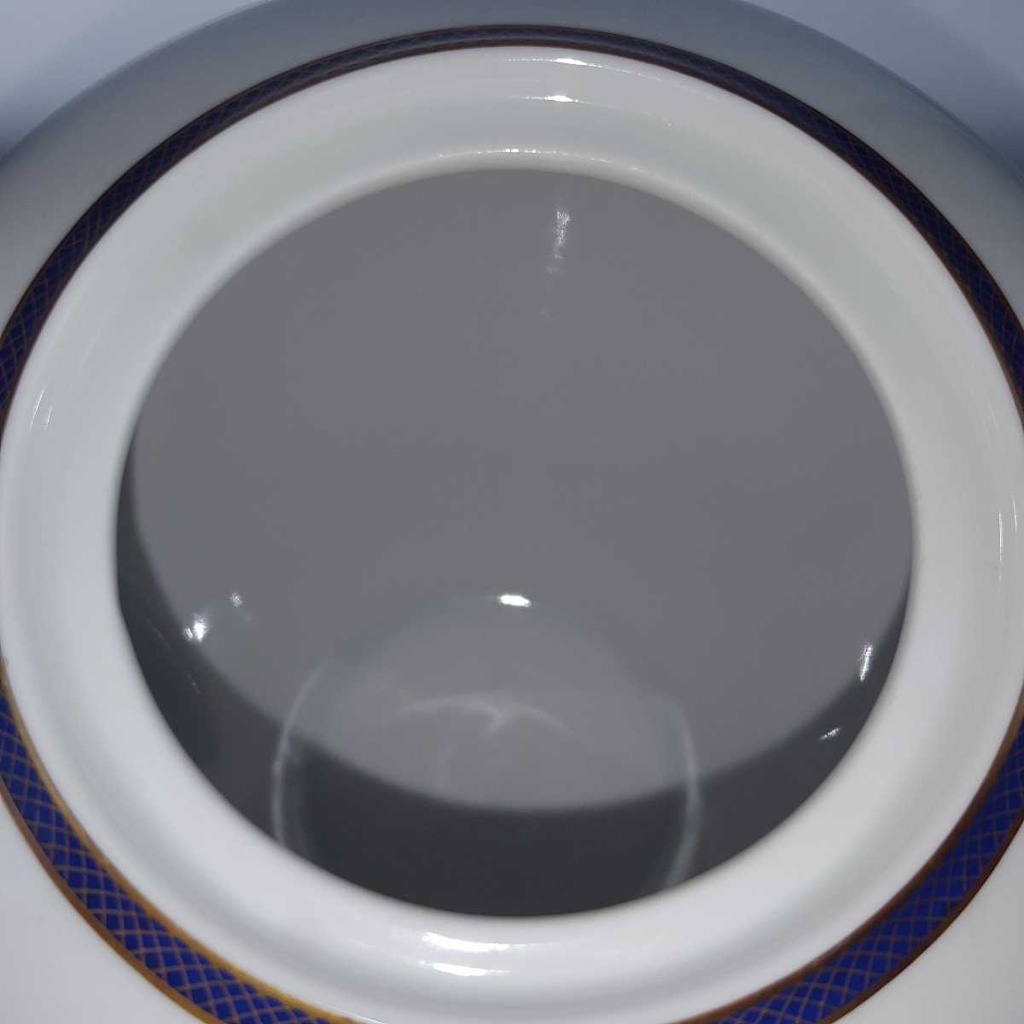 [458168288] Teekanne Goldrand 1,3 L KPM Krister Blau Gold gebraucht - gut Bild 6