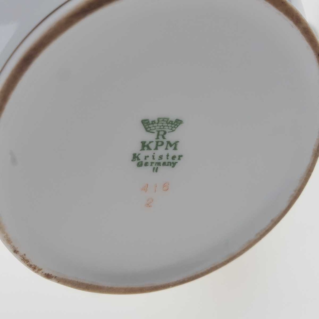 [458168288] Teekanne Goldrand 1,3 L KPM Krister Blau Gold gebraucht - gut Bild 8