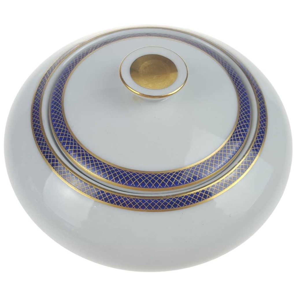 [458168289] Zuckerdose Goldrand KPM Krister Blau Gold gebraucht - akzeptabel Bild 2