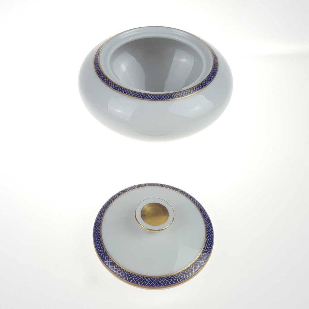 [458168289] Zuckerdose Goldrand KPM Krister Blau Gold gebraucht - akzeptabel Bild 3