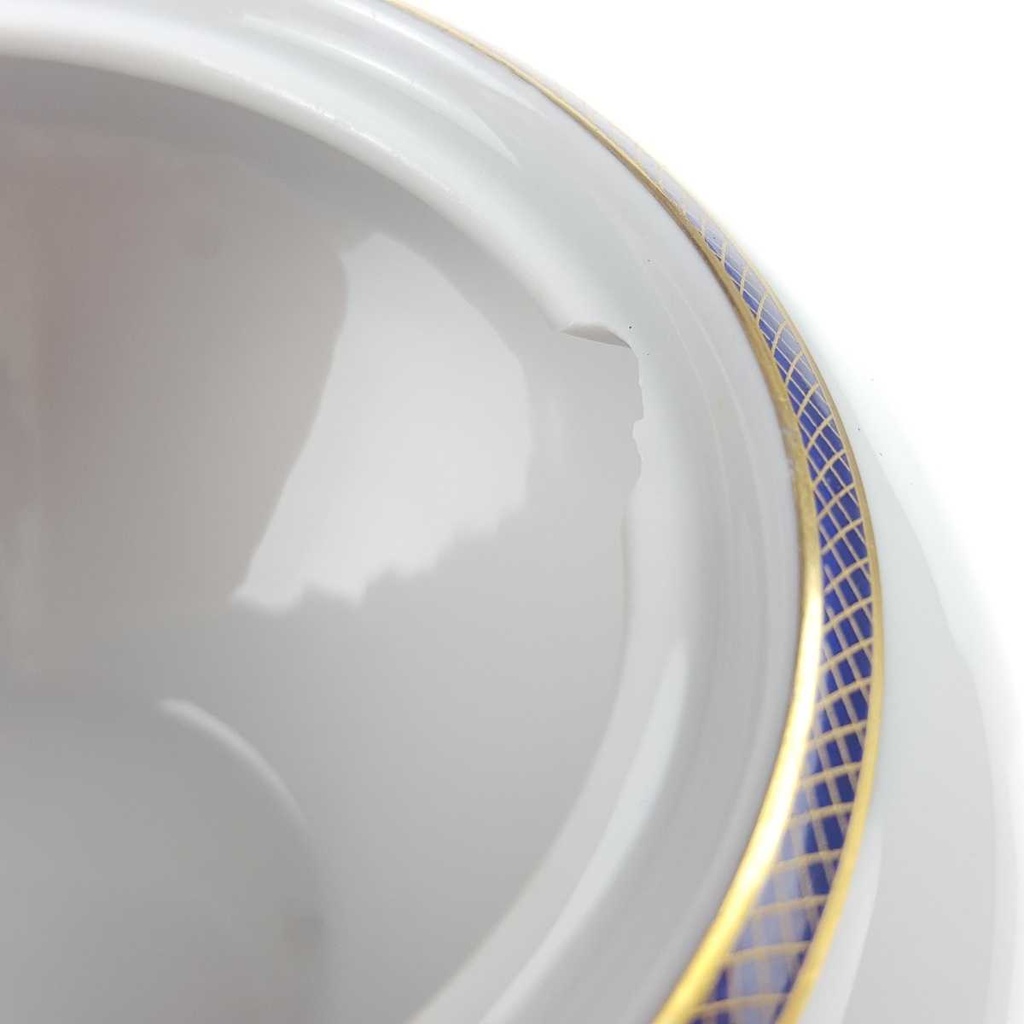 [458168289] Zuckerdose Goldrand KPM Krister Blau Gold gebraucht - akzeptabel Bild 4