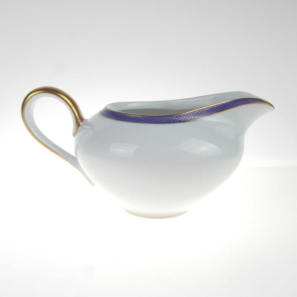 [458168290] Milchkännchen Goldrand 0,3 L KPM Krister Blau Gold gebraucht - gut Bild 3